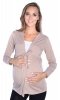 MijaCulture – L adies' and Maternity and Nursing Cardigan Bolero Shrug „Betty” 7105 Biege